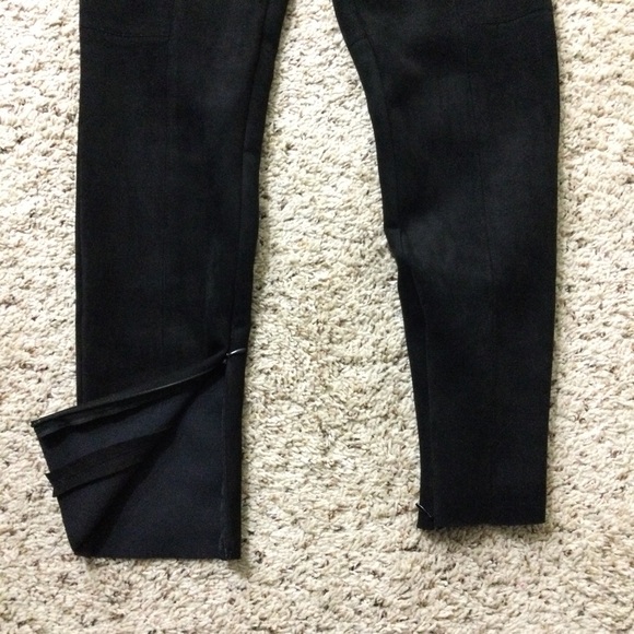 Zara Pants Faux Suede Pull On Leggings Bundle Size S - Picture 9 of 11